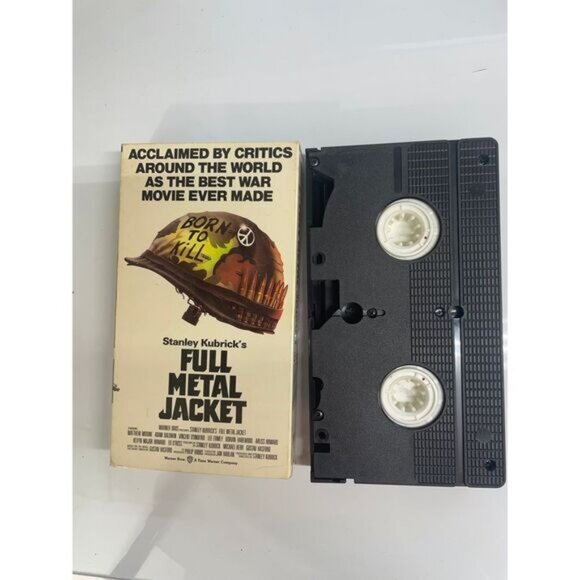 Vintage Full Metal Jacket VHS Action War Stanley Kubrick Warner Home Video - Picture 3 of 5